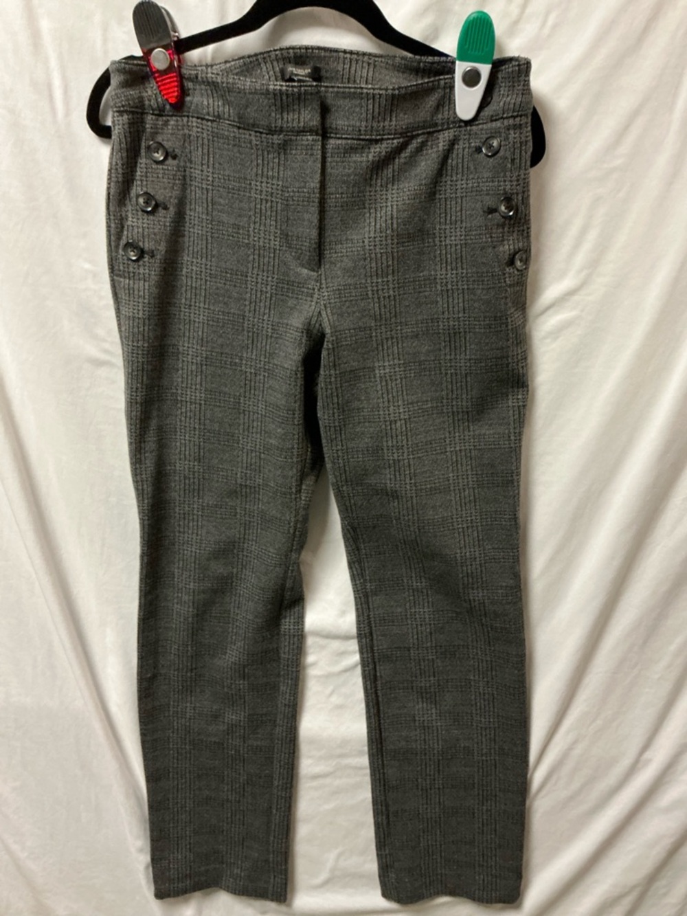 Ann Taylor Factory Gray Plaid Trousers